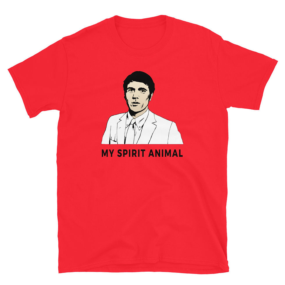 Red Marty Hopkirk Spirit Animal T-Shirt Front View