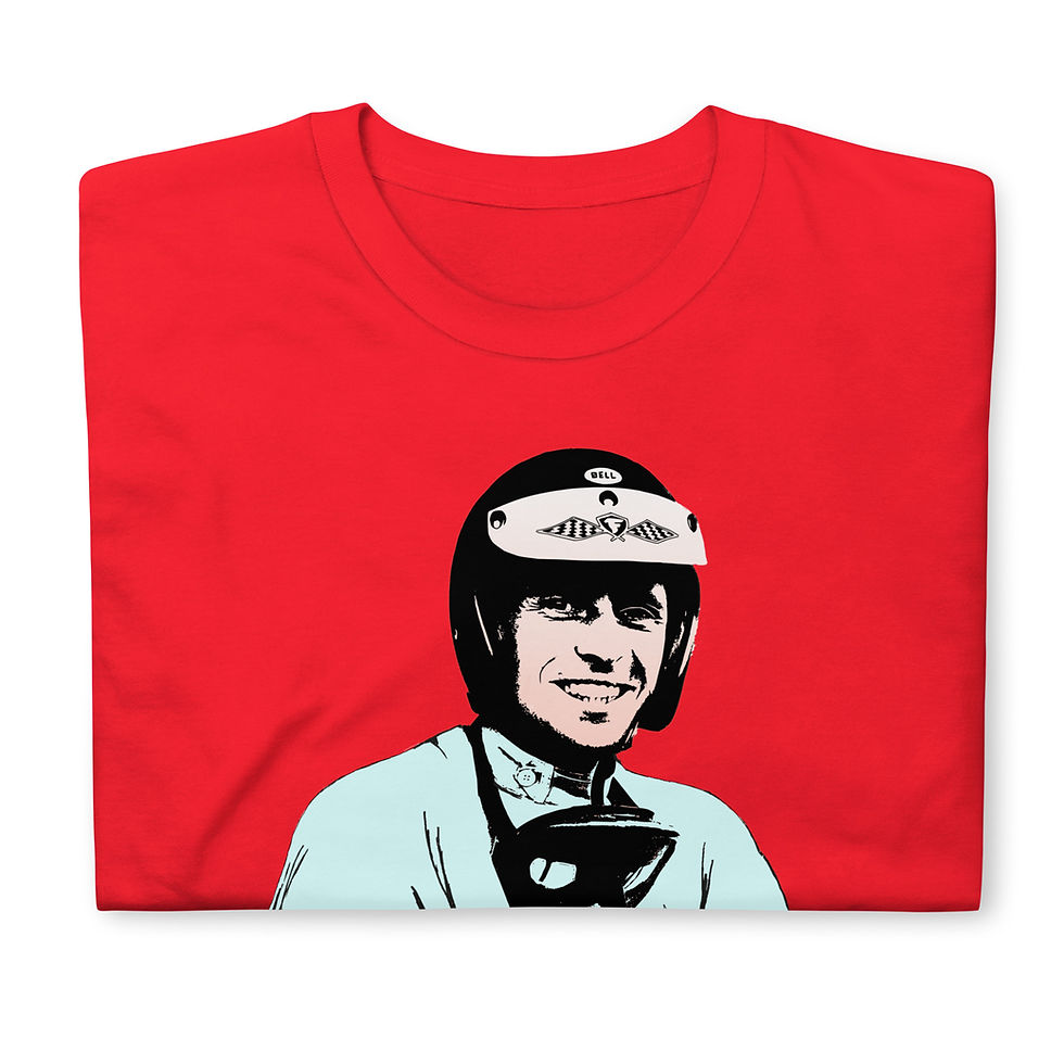 Red Jim Clark Spirit Animal T-Shirt Folded