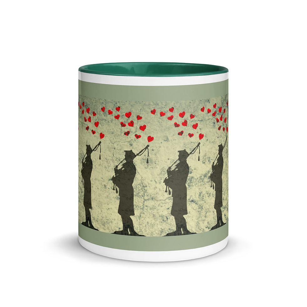 Thumbnail: Banksy-Style Scottish Piper Mug