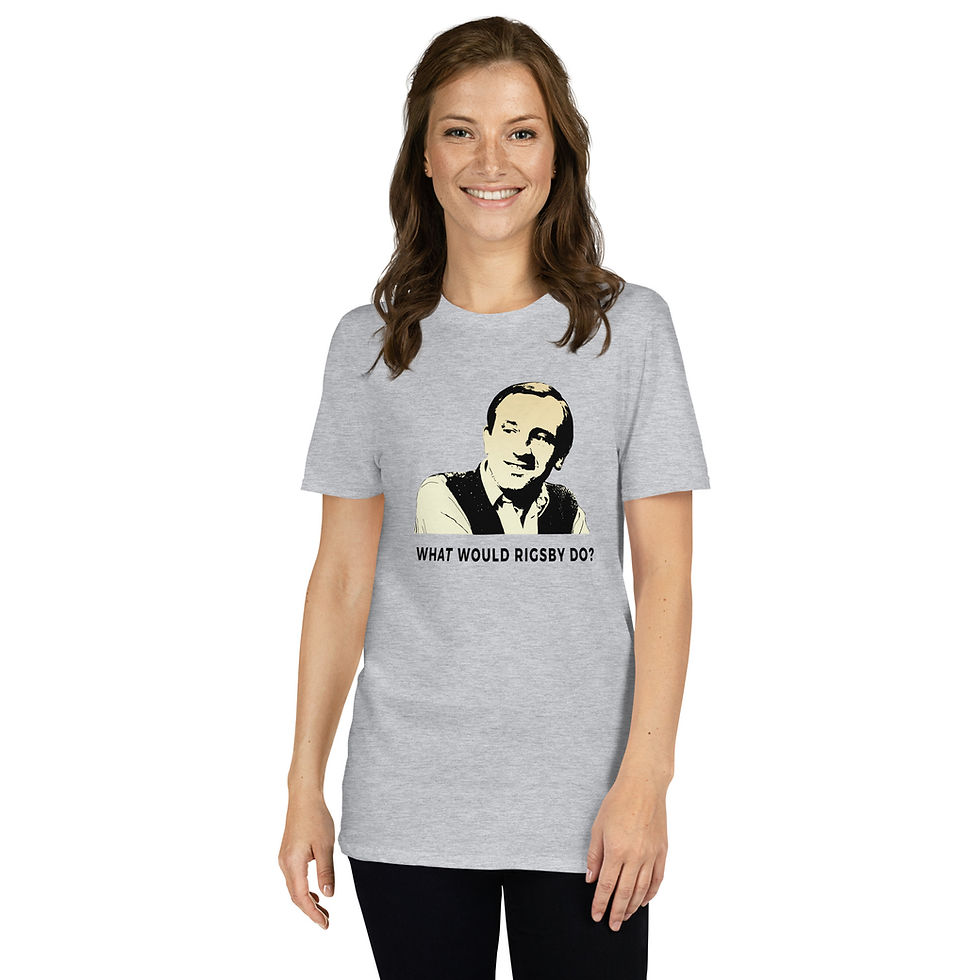 Model Wears What Would Rigsby Do Unisex T-Shirt