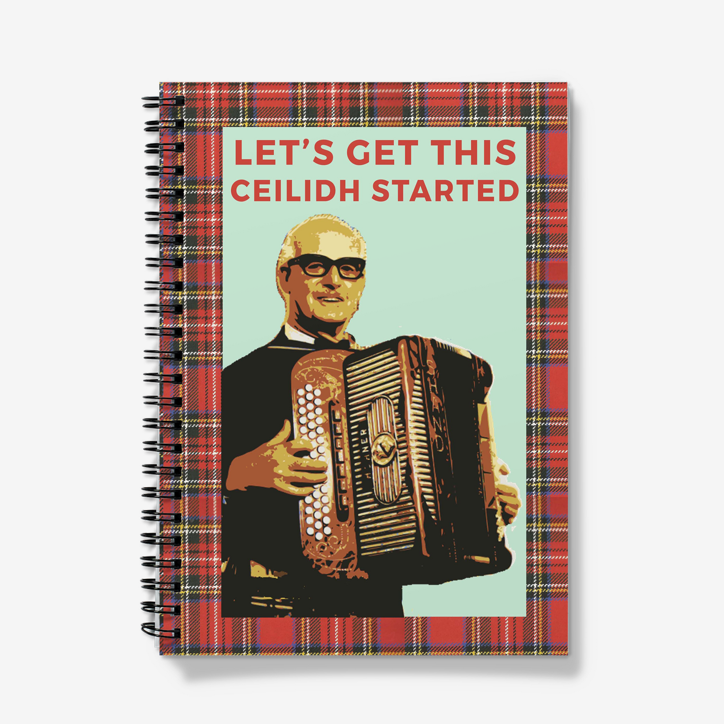 Funny Jimmy Shand Spiral Note Book