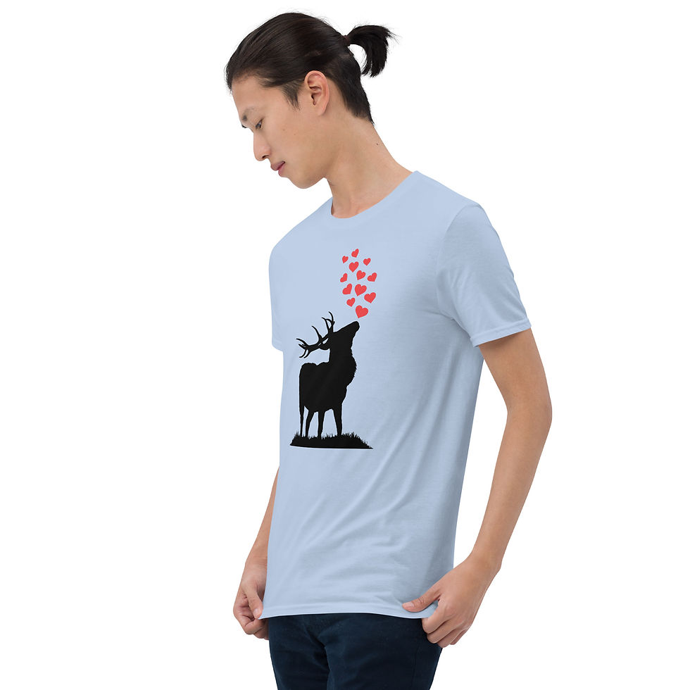 Thumbnail: Model Wears Scottish Stag T-Shirt