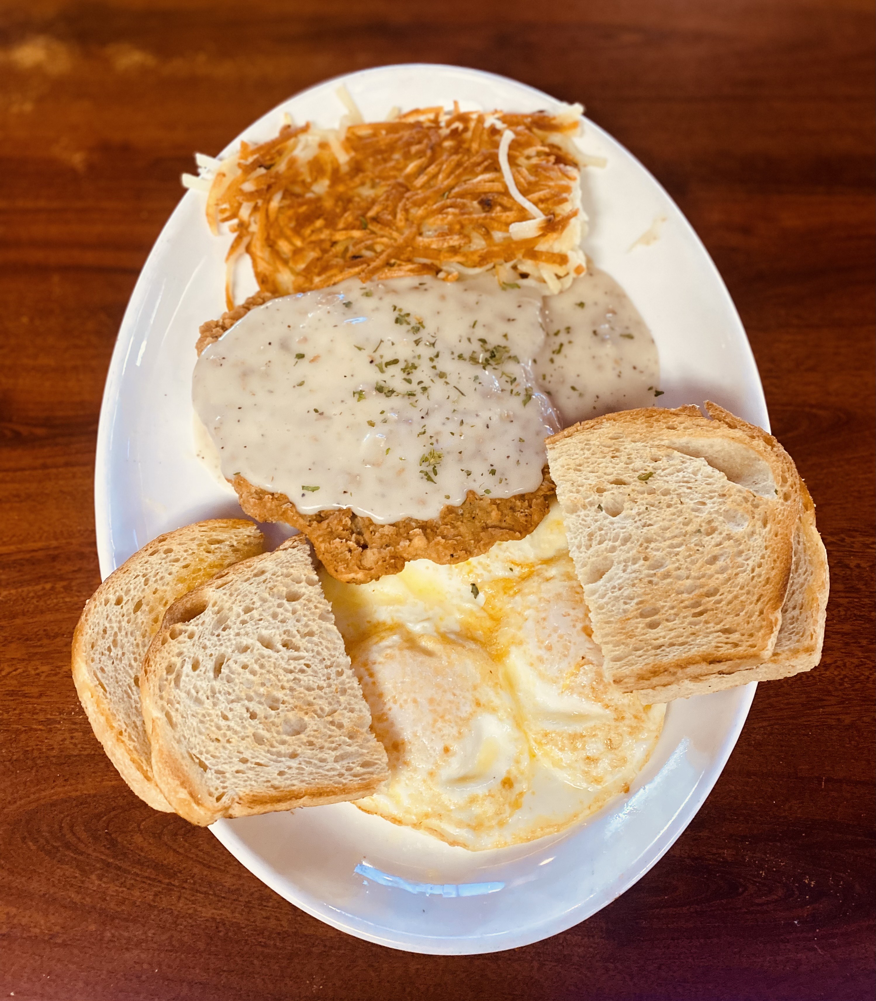 Country Fried Steak & eggs