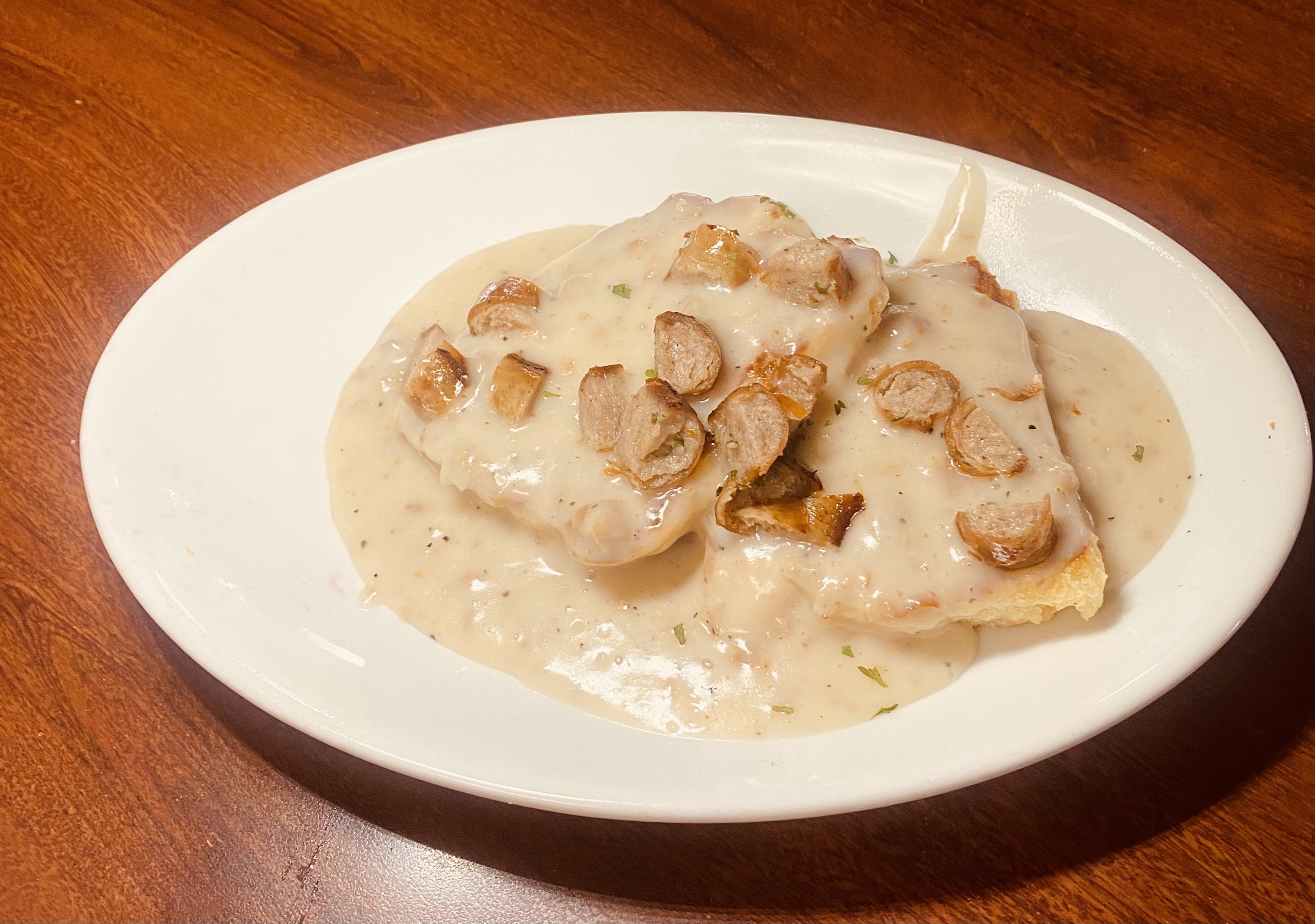 1/2 Order Biscuits & Gravy