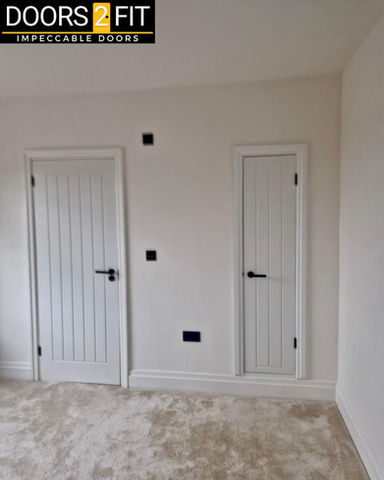 Doors and bespoke cupboard for gas and electric enclosure