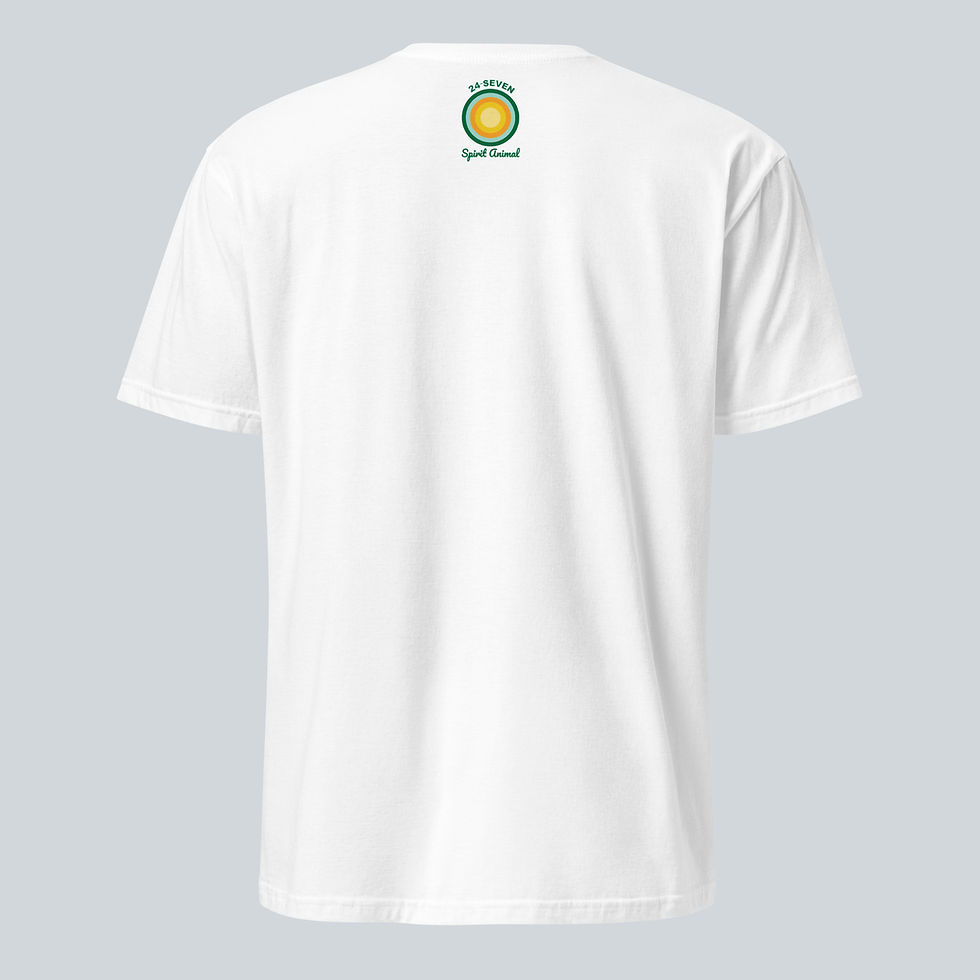 Thumbnail: Back view of Pig Party Animal Adult Unisex T-Shirt in the colour White