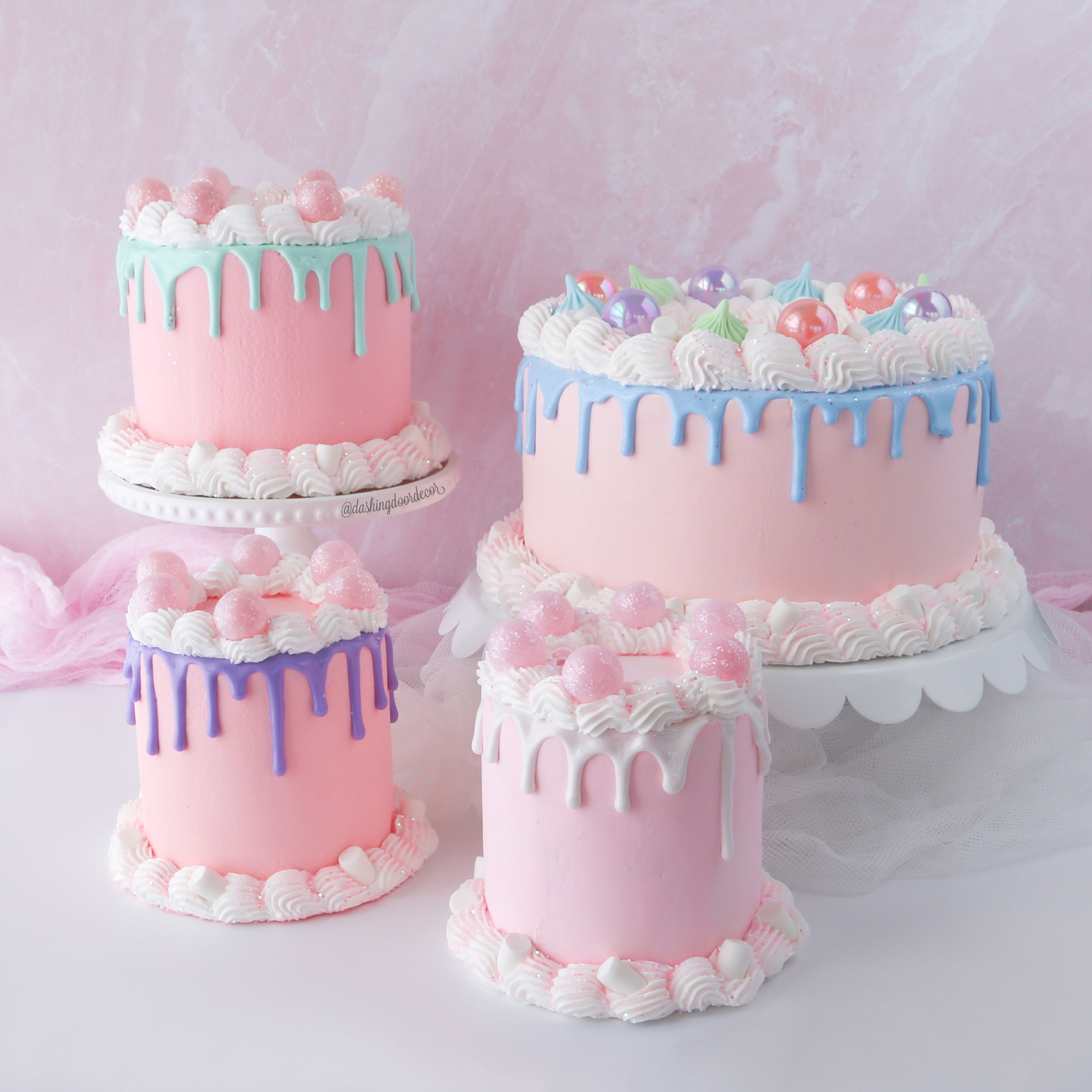 Sweet Candy Themed Faux Cakes for Party Decor