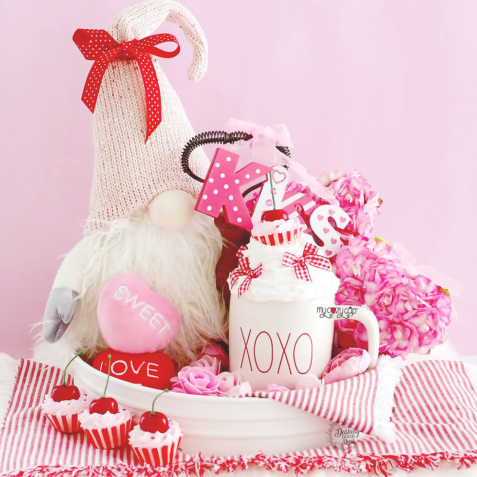 Thumbnail: My Cozy Cap™ Cupcake Faux Whip Mug Topper fits Rae Dunn Mugs