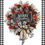 Thumbnail: Charming Traditional Merry Christmas Evergreen Wreath in Black-Red