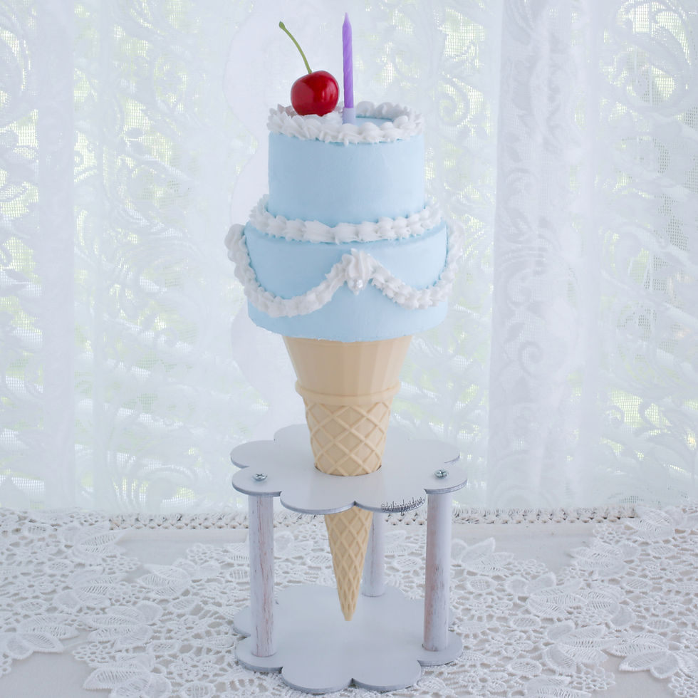 Thumbnail: Display Faux Ice Cream Cake Cones