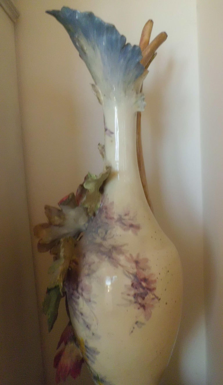 Miniatura: Large eclectic polychrome soft porcelain vase, Guido Cacciapuoti (1892-1953)