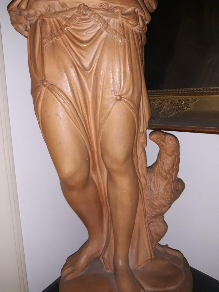 Miniatura: Amazing terracotta statue signed Charles Emile Joncery (1873-1937)