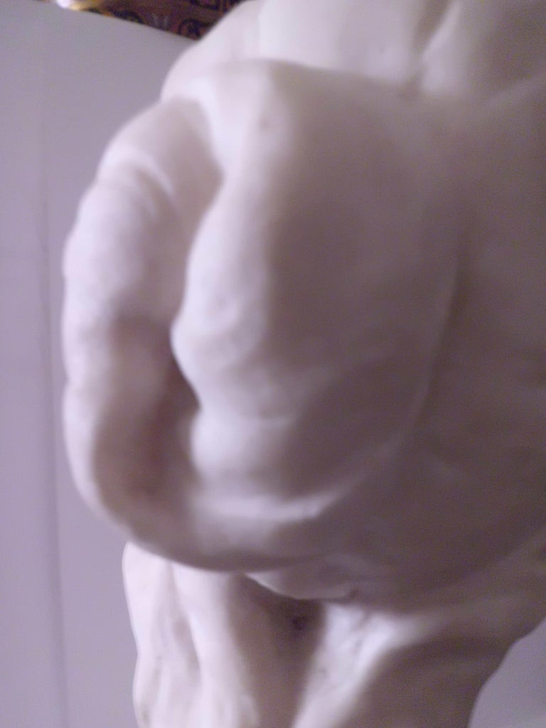 Miniatura: Female bust statuary white marble, Italy 19th century