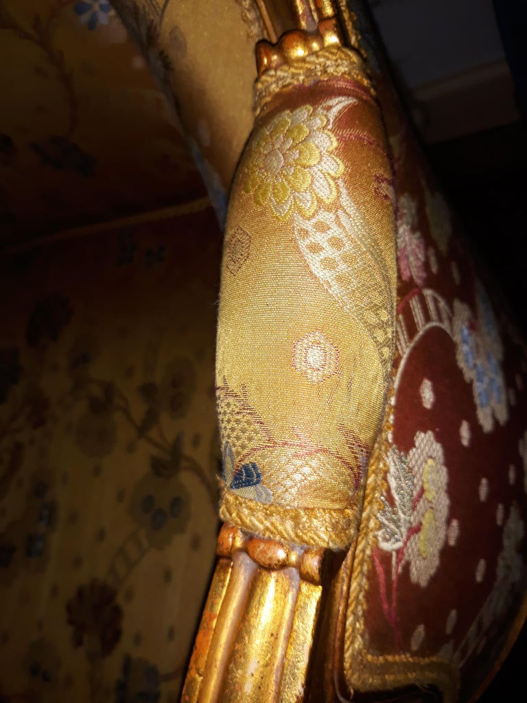 Miniatura: Two-seat sofa "transition" end 19th century