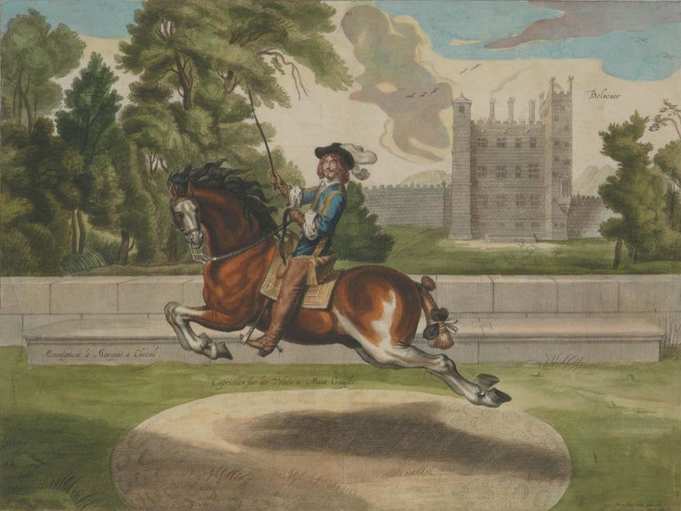 Pair of Lucas Vorsterman (Anversa 1624-1677) colored etching belonging to the wo