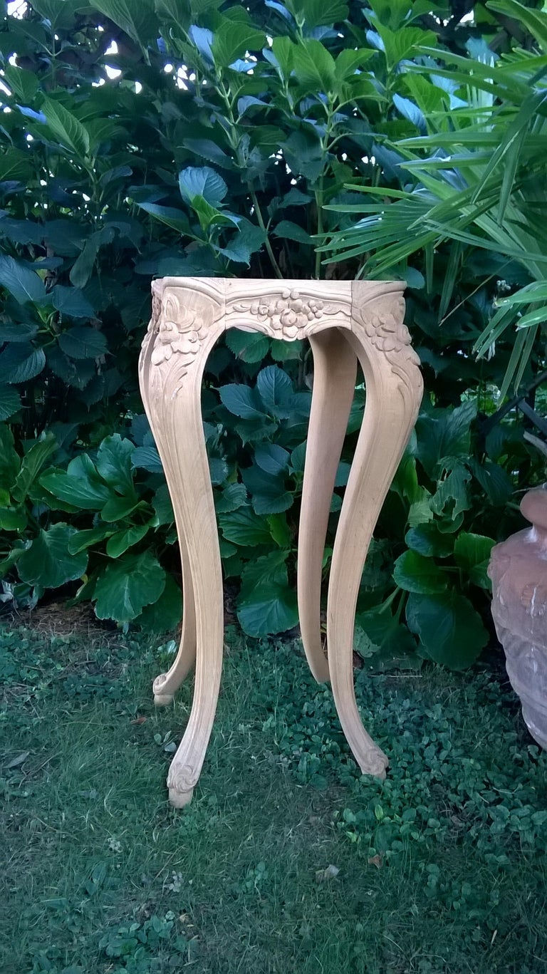 Miniatura: Bar stool, raw wood frame, philippe stark