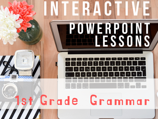 Interactive First Grade ELA PowerPoint Lessons