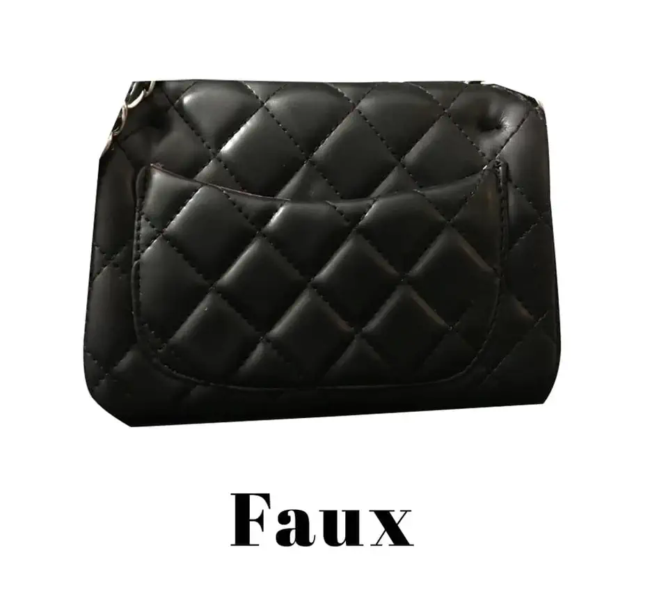matelassage chanel vrai vs faux