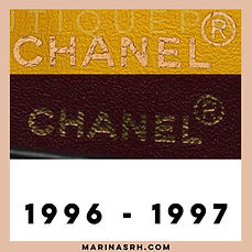 chanel marquage à chaud 1996 1997