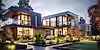 render esterno di villa moderna luxury