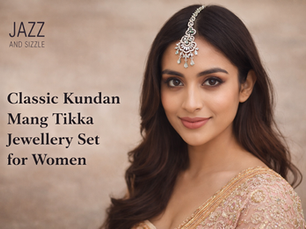 gold plated maang tikka