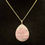 Thumbnail: Rhodochrosite, Raw, Gold, Teardrop, Pendant, Necklace