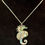 Thumbnail: Silver, Abalone Shell, Seahorse, Pendant, Necklace