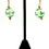 Thumbnail: Ornament, Ball, Gold, Dangle, Earrings