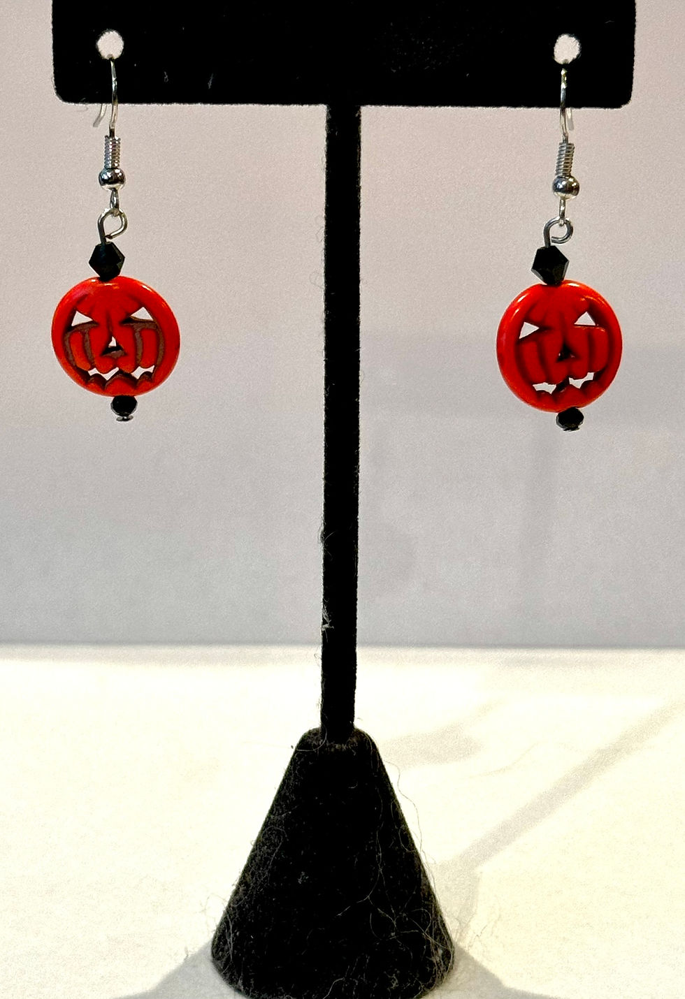 Silver, Pumpkin, Handmade, Dangle, Earrings