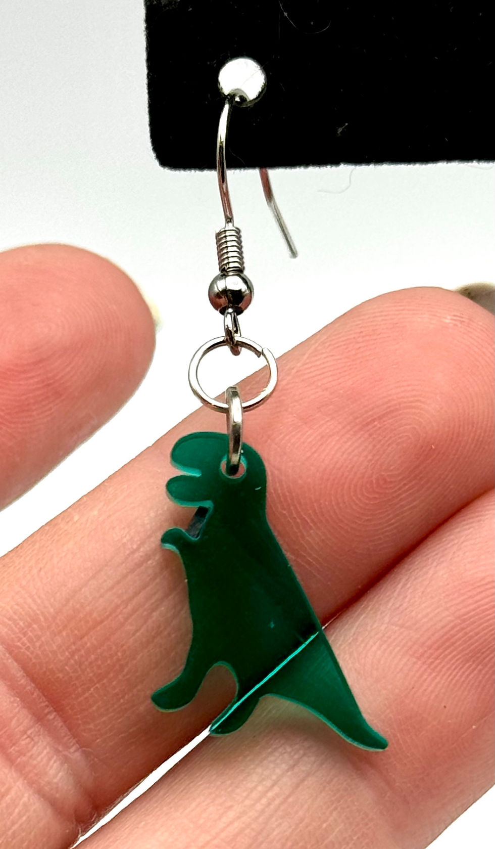 Thumbnail: Colored, Dinosaur, Dangle, Earrings - SerenityGraceJewelry
