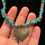 Thumbnail: Turquoise, Beaded, Heart, Handmade, Necklace and Bracelet Set, Jewelry Set, Gemstone Jewelry