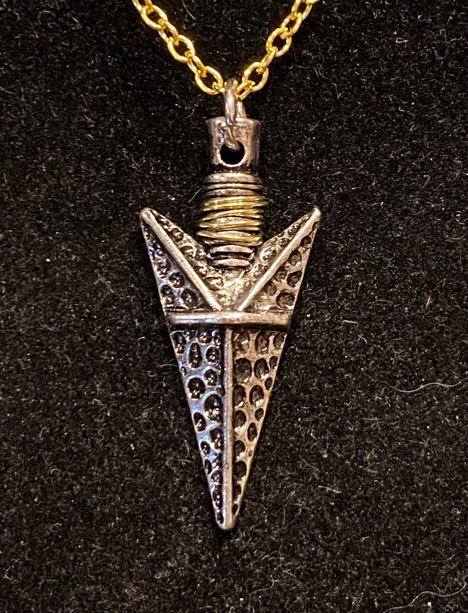 Silver, Arrowhead, Pendant, Necklace - SerenityGraceJewelry