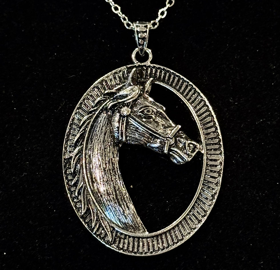 Thumbnail: Silver, Horse, Pendant, Necklace
