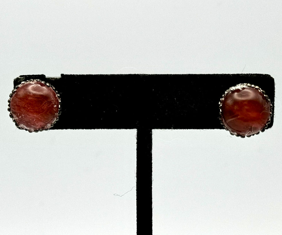 Thumbnail: Strawberry Quartz, Post, Stud, Gemstone, Earrings