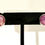 Thumbnail: Silver, Round, Blue, Purple, Green, Red, Flower, Resin, Post, Earrings