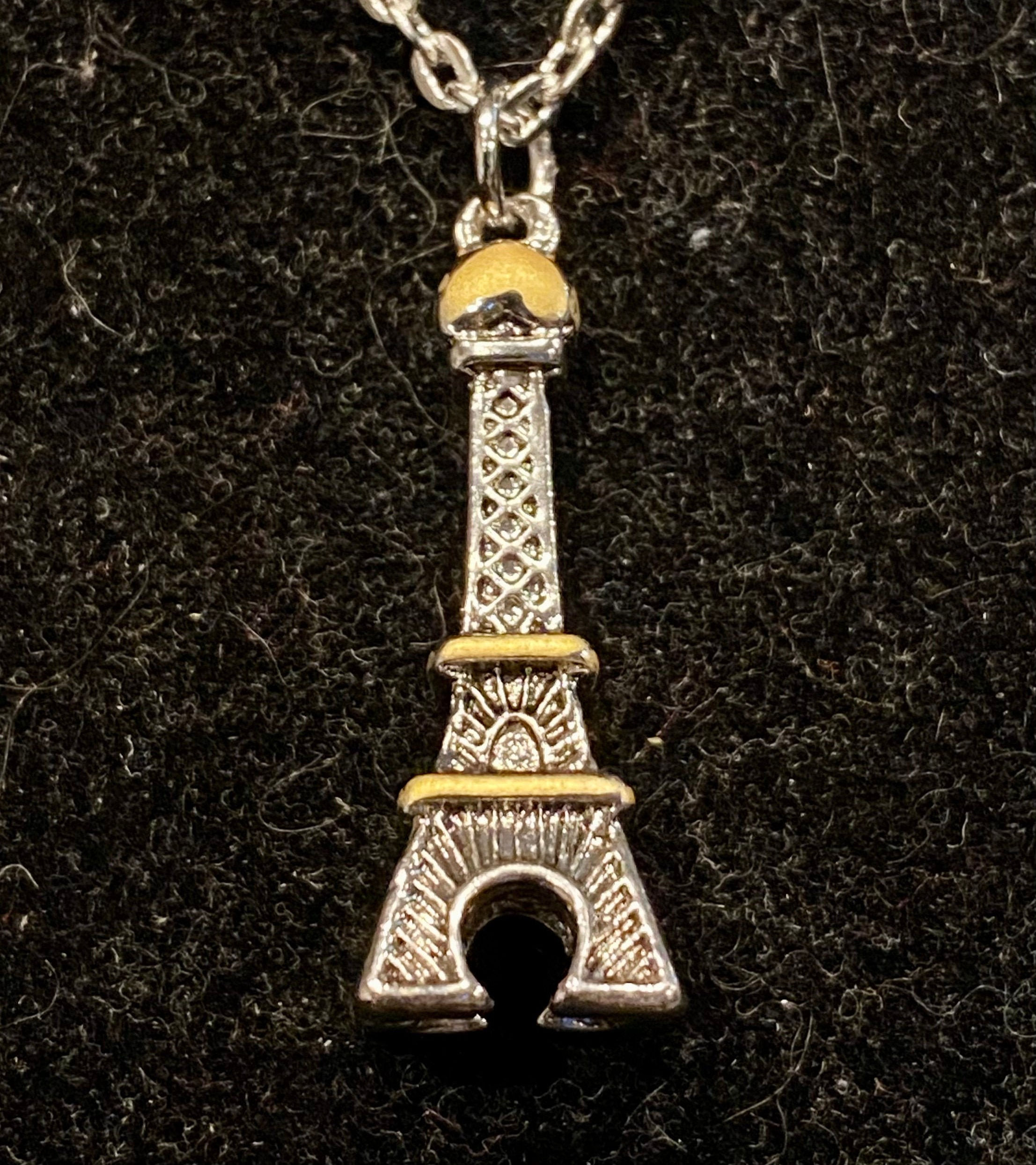 Eiffel Tower, Silver, Pendant, Necklace