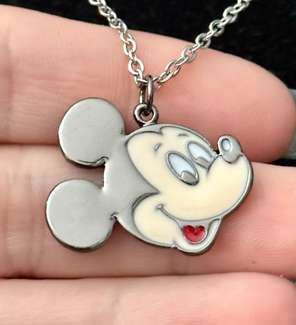Thumbnail: Mickey, Minnie, Pendant, Necklace
