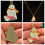Thumbnail: Harry Potter, Wizard, Castle, Owls, Crests, Rose Gold, Pendant, 18 Inch Necklaces, 24 Inch Necklace