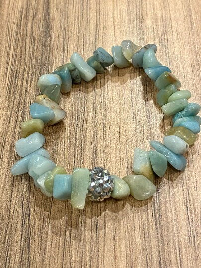 Thumbnail: Amazonite, Stretchy, Adjustable, Gemstone, Bracelet
