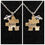 Thumbnail: Best Friend, Puzzle Piece, Gemstone, Necklace, Jewelry Set - SerenityGraceJewelry