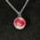 Thumbnail:  Silver, Flowers, Pink, White, Green, Resin, Bubble, Pendant, 18 Inch Necklace, 20 Inch Necklace, 24 Inch Necklace