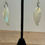 Thumbnail: Abalone Shell, Silver, Feather, Angel Wing, Dangle, Earrings