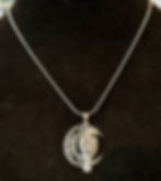 Celtic, Crescent, Moon, Raven, Pentagram, .925 Sterling Silver, Pendant, 18 Inch Necklace, 20 Inch Necklace, 24 Inch Necklace