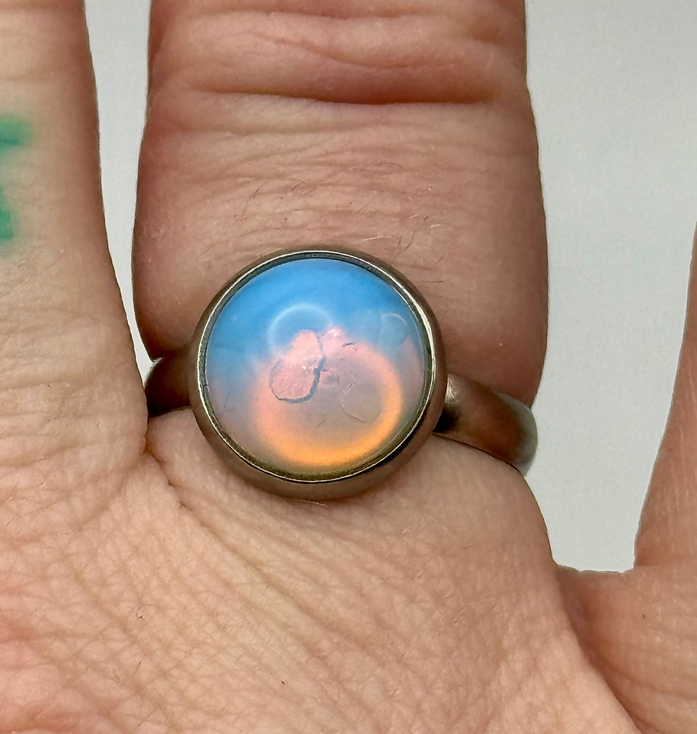 Thumbnail: Opal, Round, Adjustable, Rings