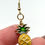 Thumbnail: Pineapple, Gold, Dangle, Earrings