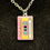 Thumbnail: Cassette, Tape, Colored, Silver, Pendant, Necklace