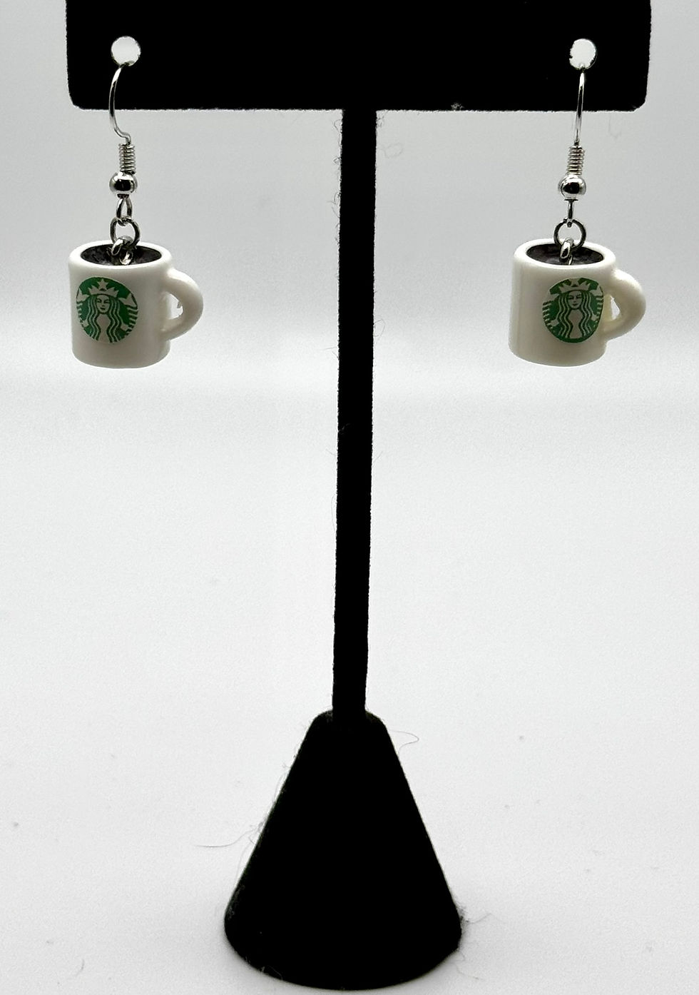 Thumbnail: Coffee, Cup, Silver, Earrings