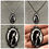 Thumbnail: Maiden, Raven, Black, Silver, Pendant, Necklace