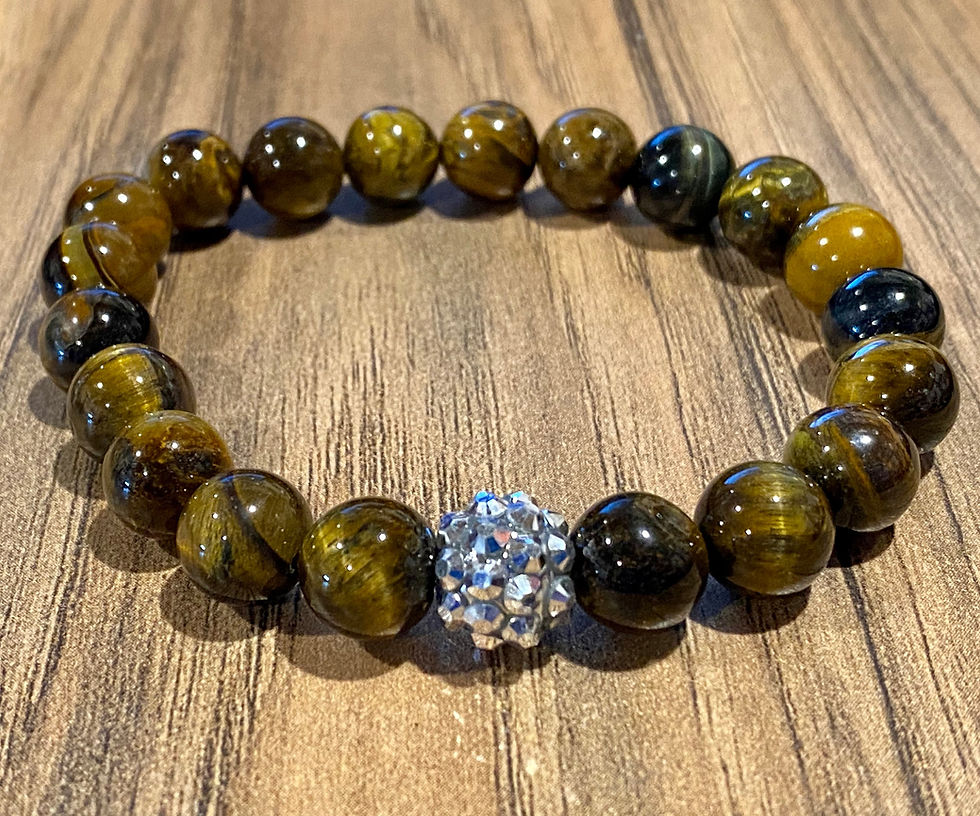 Tiger’s Eye, Adjustable, Stretchy, Beaded, Gemstone, Bracelet