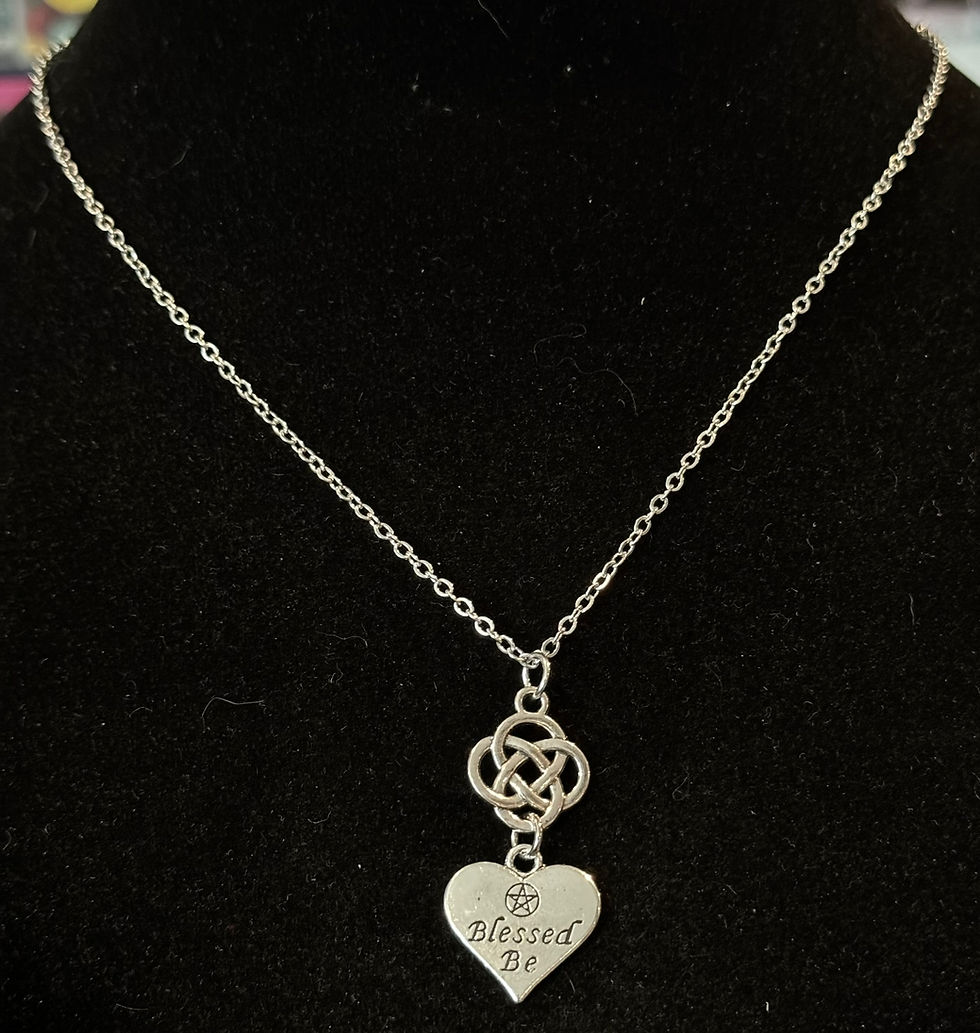 Celtic, Knot, Blessed Be, Heart, Silver, Pendant, 18 Inch Necklace, 20 Inch Necklace, 24 Inch Necklace